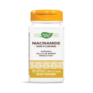 Ниацинамид (Витамин B3) капсули за добра сърдечно-съдова система 500мг х100 Nature's Way