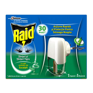 Изпарител с пълнител против комари с евкалипт 21мл Raid