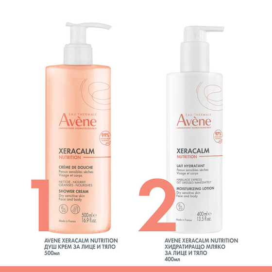 Avene XeraCalm nutrition хидратиращо мляко 400мл