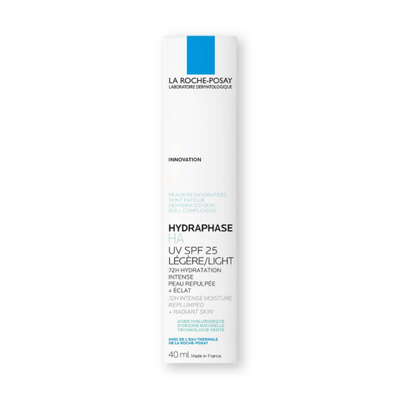 La roche-posay hydraphase HA UV Light 72ч. хидратираща крем SPF25 40мл 846110 Годен до: 30.11.2026 г.