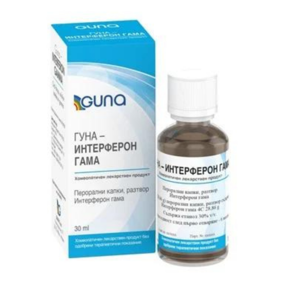 Гуна Интерферон Гамма капки за стимулиране на имунитета х30 мл Guna