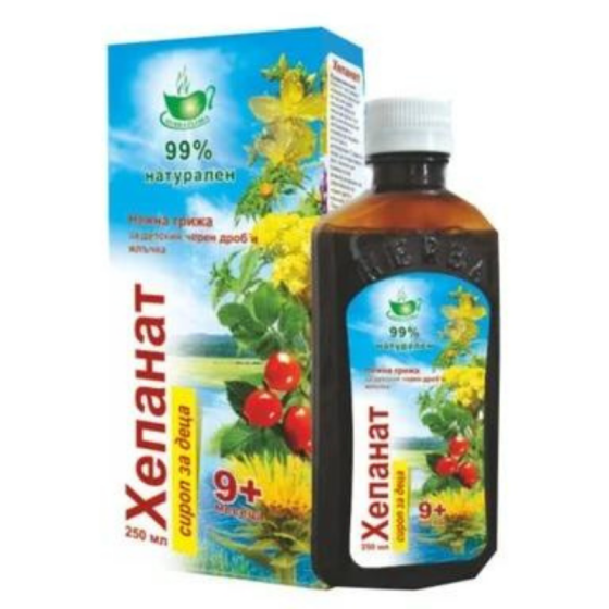 Хепанат Сироп за черен дроб и жлъчка за деца x250 мл