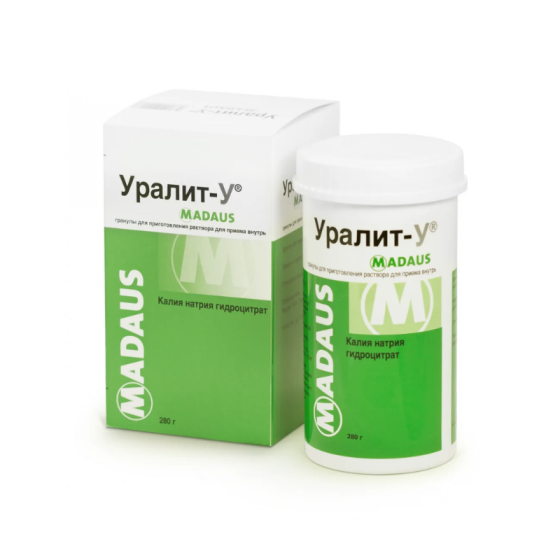 Уралит-У гранули при камъни в бъбреците 280гр Мadaus