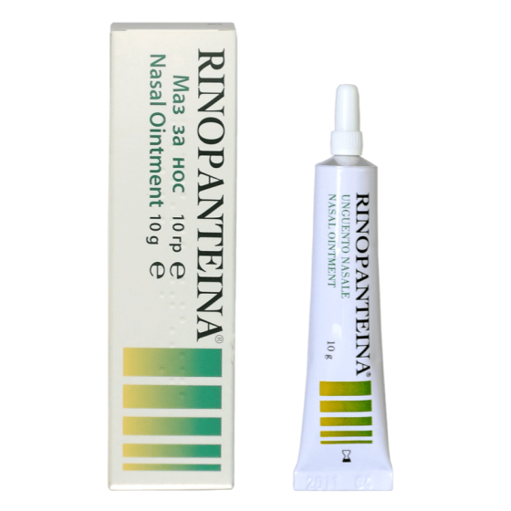 Ринопантеина маз за хидратация и подхранване на назалната лигавица 10гр
