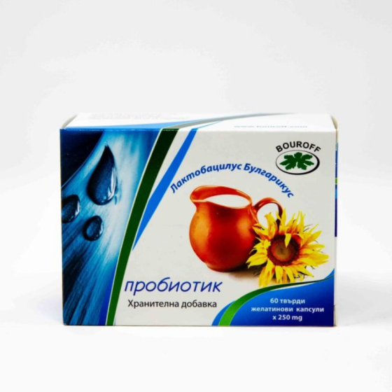 Пробиотик ЛББ капсули за нормална и балансирана чревна флора 250мг х60 Bouroff