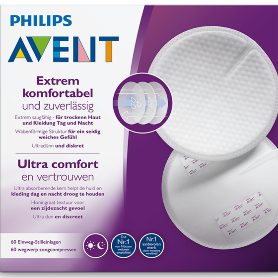 Еднократни подплънки Ден и нощ х60 Avent