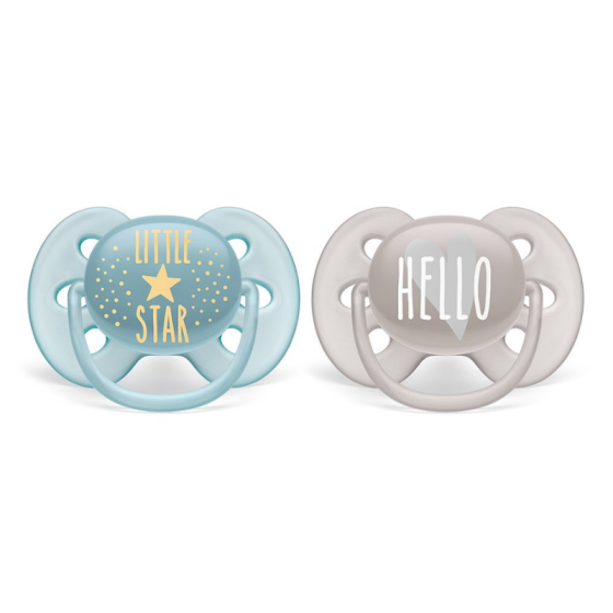 Ортодонтични залъгалки Ultra Soft здравей 6-18м. 2бр. Avent