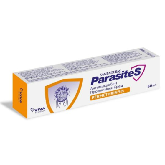 Сантадерм антимикробен протективен крем с перметрин 5% 50мл