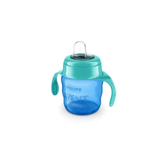 Чаша със силиконов улей 200 мл синя 6м.+ Avent
