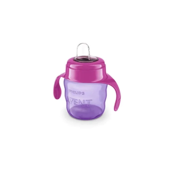 Чаша със силиконов улей 200 мл розова 6м.+ Avent