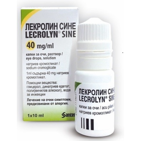 Лекролин Сине капки за очи при алергия 40мг/мл 10мл