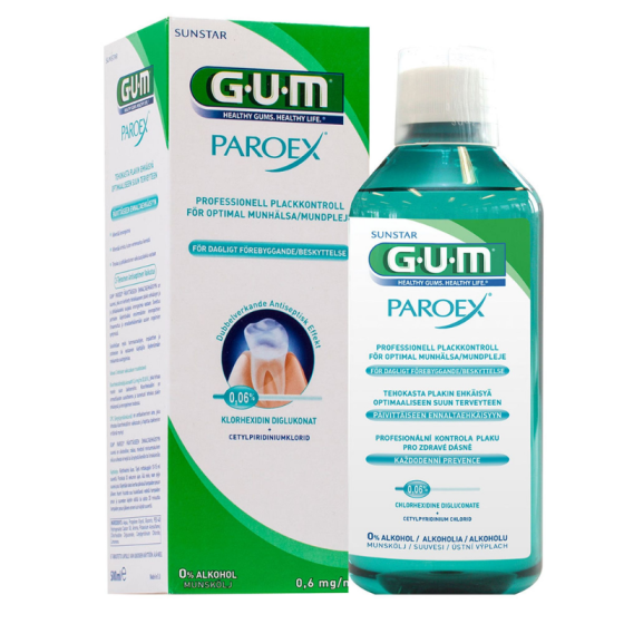 Вода за уста paroex 0,06% 500мл GUM
