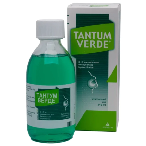Тантум Верде разтвор за уста 0.15% 240мл