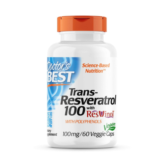 Транс-Ресвератрол с полифеноли 100мг х60 капсули Doctor's Best