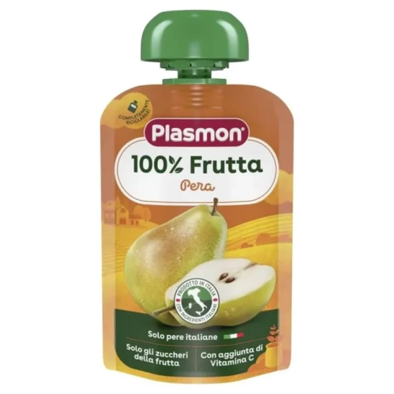 Плодова закуска круша за деца 6М+ 100 гр Plasmon