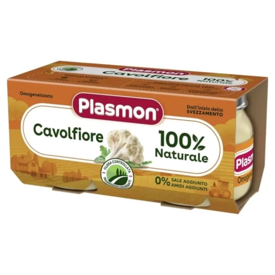 Пюре от карфиол за деца 6М+ 80гр х2 Plasmon