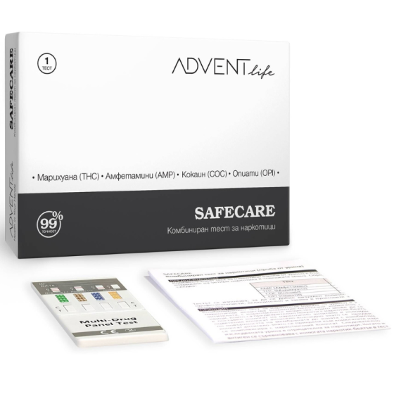Safecare Комбиниран тест за наркотици, Advent Life