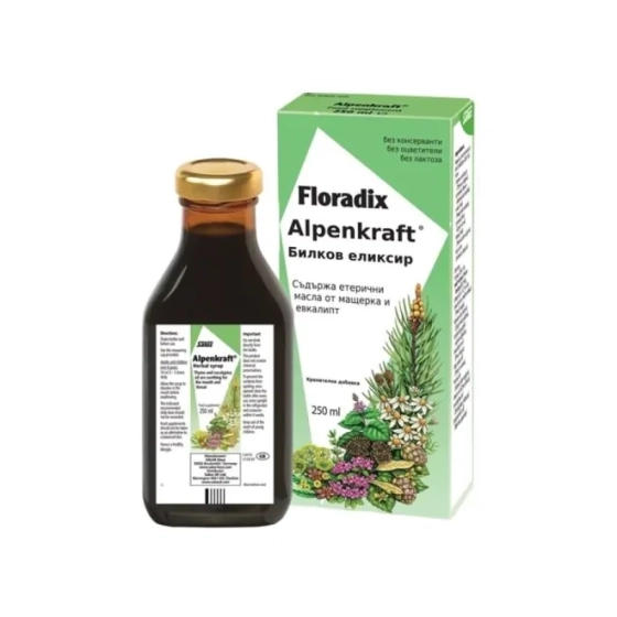 Floradix Alpenkraft Билков еликсир х250 мл