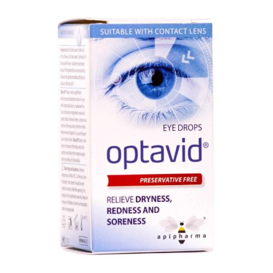 Оптавид капки за очи при сухота,умора 10мл