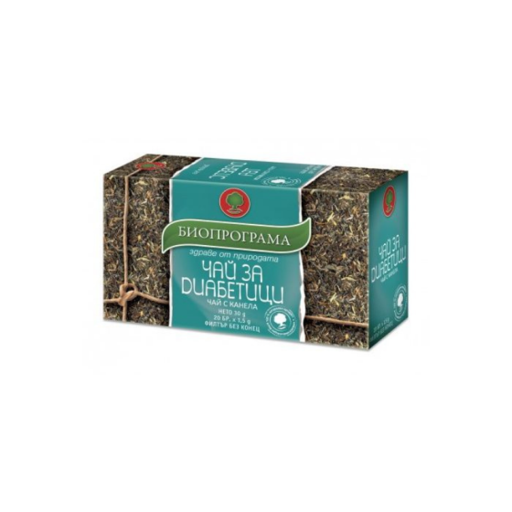 Биопрограма Чай за диабетици с канела х 20 бр