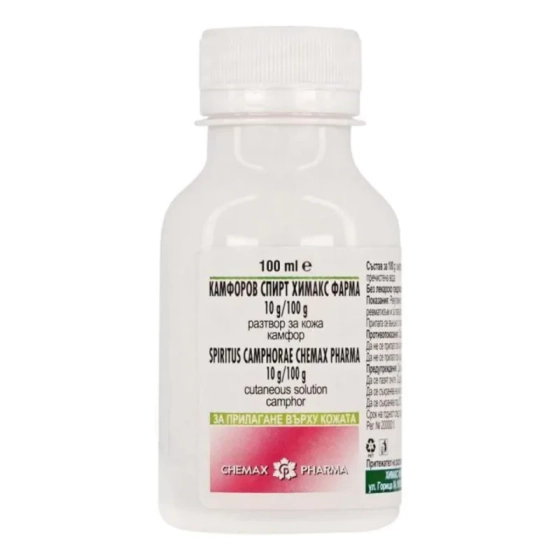 Камфоров спирт дермален разтвор 100мл Chemax