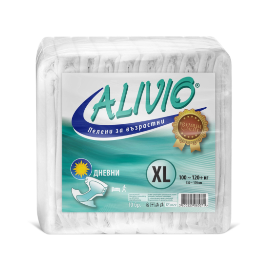 Пелени за възрастни дневни XL 100-120кг х 10 броя