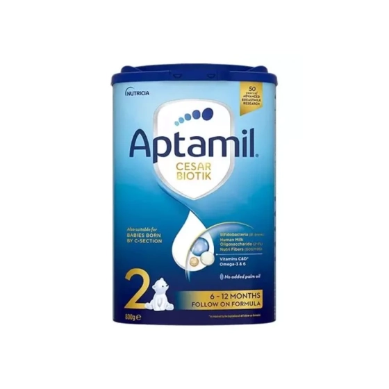 Aptamil Cesar Biotik 2 за бебета от 6-ия до 12-ия месец 800 г.