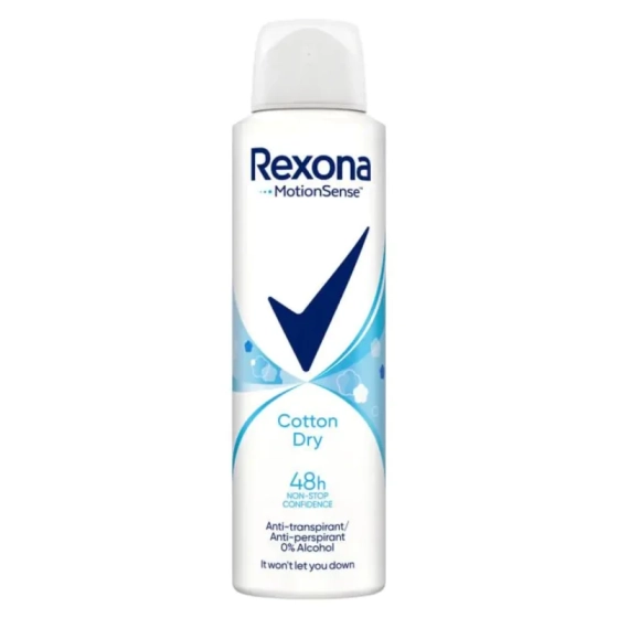 Rexona deo cotton dry дезодорант спрей против изпотяване 150мл