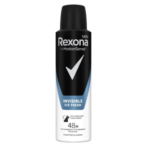 Rexona deo men invisible Ice fresh дезодорант 150мл
