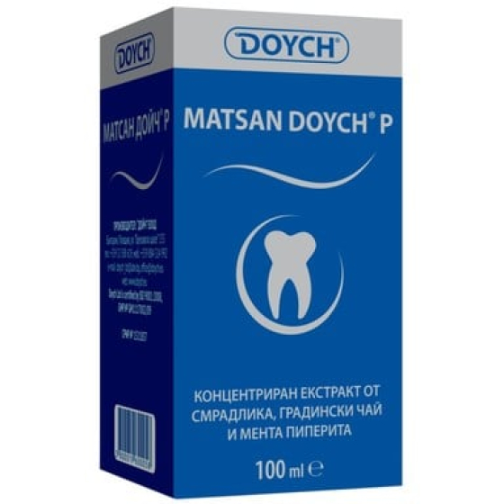 Матсан дойч Р 100мл вода за уста ори гингивити, стоматити, парадонтити (синя-зъби)