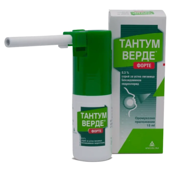Тантум верде форте спрей 0,3%  при простуда и грип 15мл