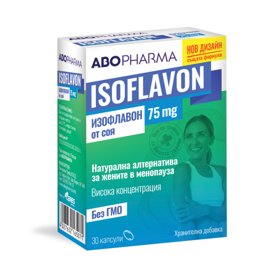Изофлавон соя капсули за жени в менопауза  75мг х30 Abopharma