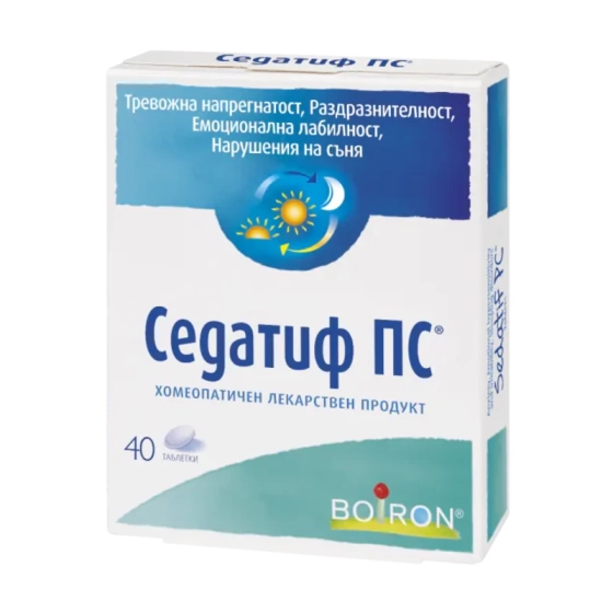 Седатиф ПС таблетки при тревожнoст и нарушения на съня х40 Boiron