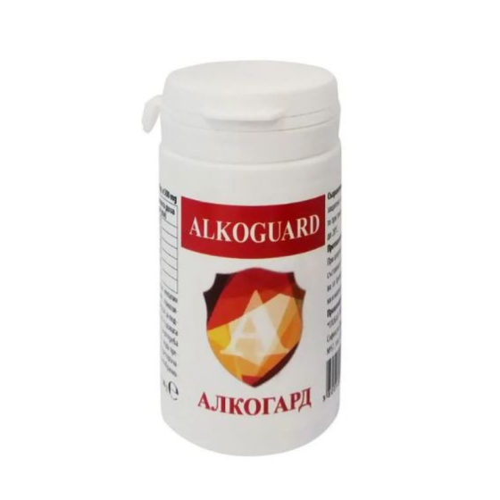 Алкогард капсули за нормална функция на черния дроб х60