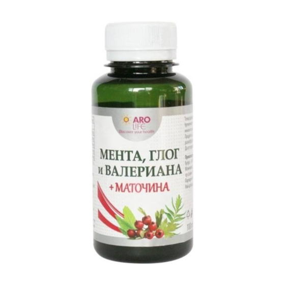 Мента, Глог, Валериана + Маточина сироп при стрес 110мл