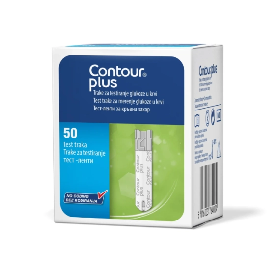 Тест ленти за кръвна захар Contour Plus х50