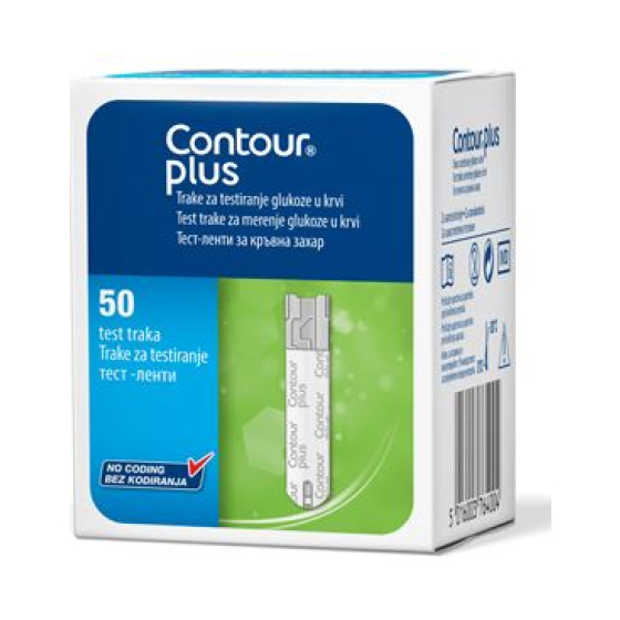 Тест ленти за кръвна захар Contour Plus х50