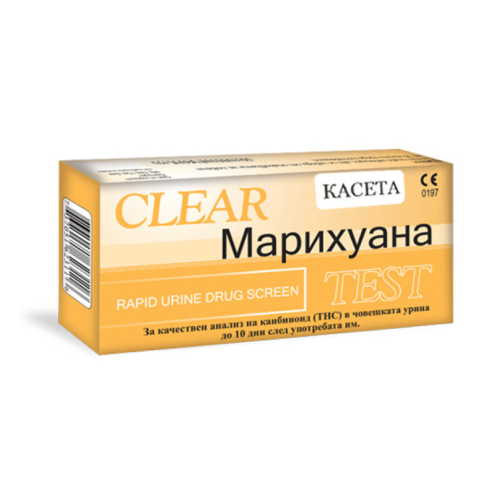 Тест за наркотици марихуана касета clear