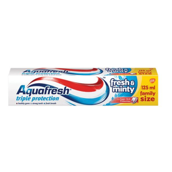 Паста за зъби  aquafresh fresh and minty 125мл /синя/