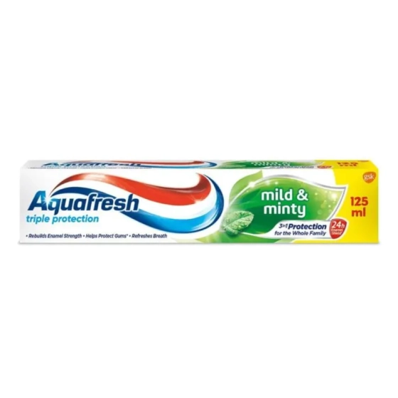 Паста за зъби aquafresh mild 125мл /зелена/