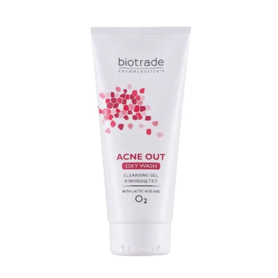 Акне аут окси уош измиващ гел за лице 200мл biotrade