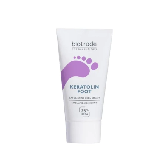 Кератолин фут ексфолиращ крем за пети 25%уреа 50мл biotrade