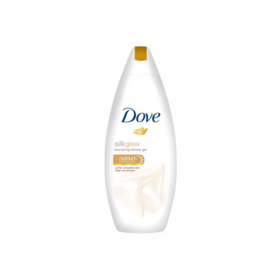 Dove Silk Glow Подхранващ душ-гел за тяло 250 мл