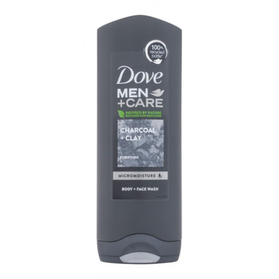 Dove Men+ Care Charcoal душ гел за мъже с активен въглен 250 мл