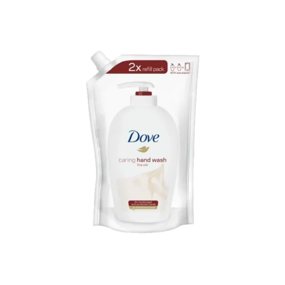 Dove Caring Hand Wash Fine Silk Течен сапун за ръце - пълнител 500 мл