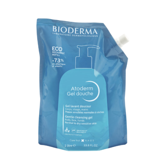 Bioderma Atoderm Душ-гел за лице и тяло 1л. ЕКО РЕФИЛ