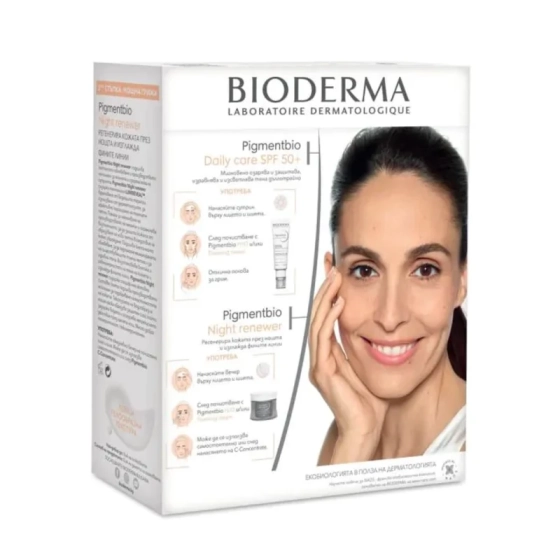 Bioderma Pigmentbio Дневен крем за лице против пигментации SPF50+ 40 мл + Нощен крем за лице против