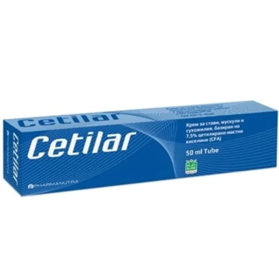 Цетилар масажен крем при ставни и мускулни болки 50мл
