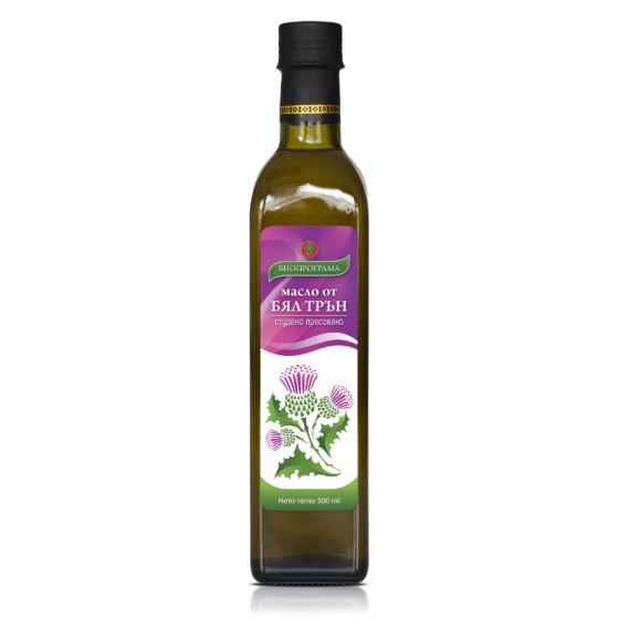 Студено пресовано масло от бял трън 250мл Биопрограма