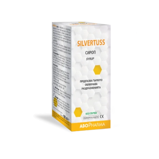 Абофарма Силвъртус сироп за кашлица при болки в гърлото и кашлица 100мл